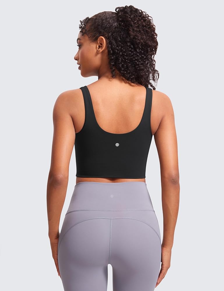 CRZ YOGA Softness Mold Butterluxe Longline Sports Bras for Women