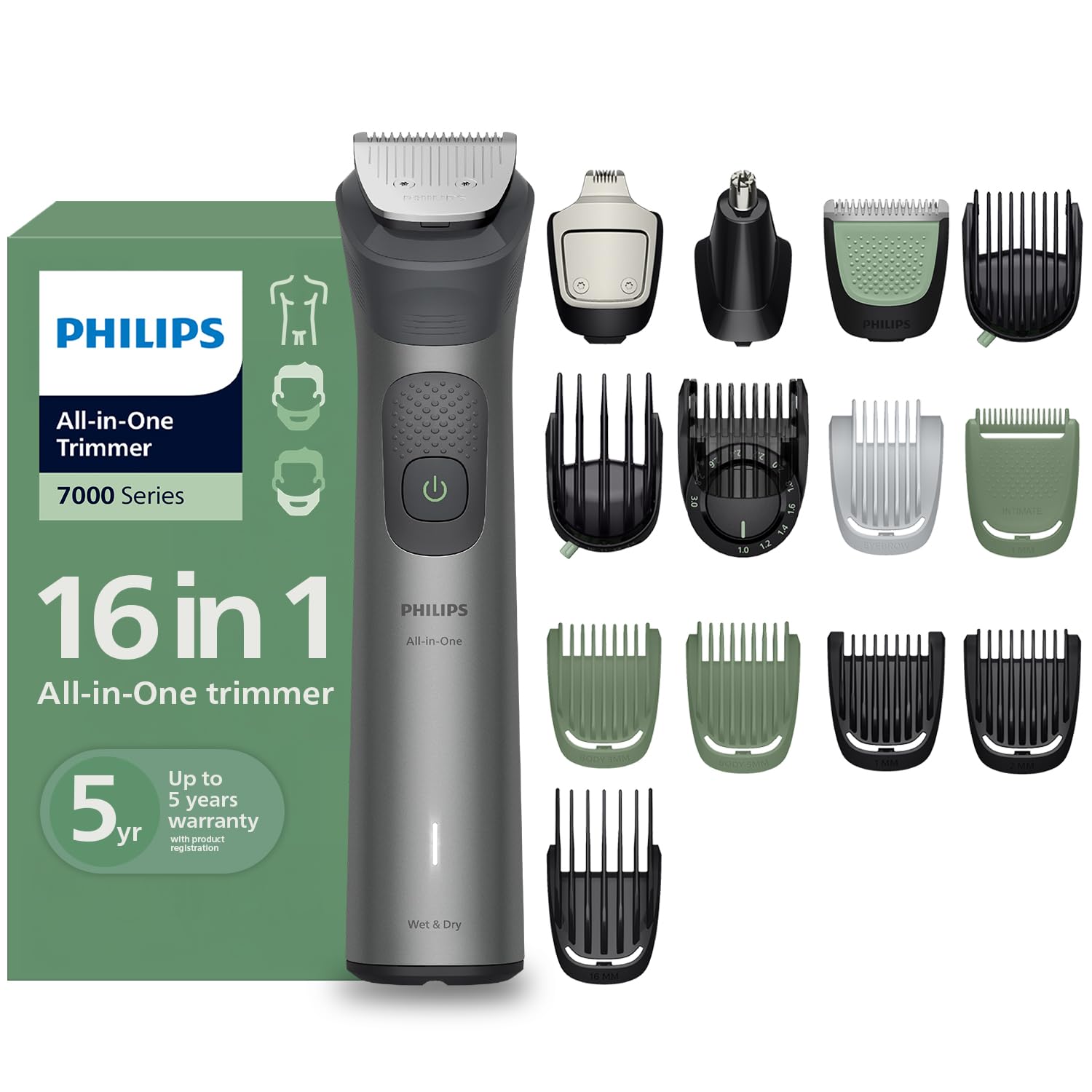 Philips MG7931 16-in-1 Men's Trimmer Dark Grey - Image 1