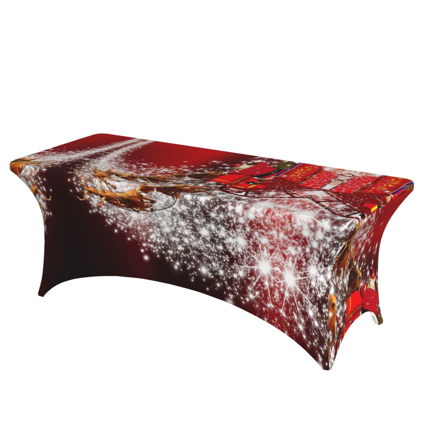Nappe de terrasse rectangulaire magique de Noël pour embellir vos fêtes et mariages