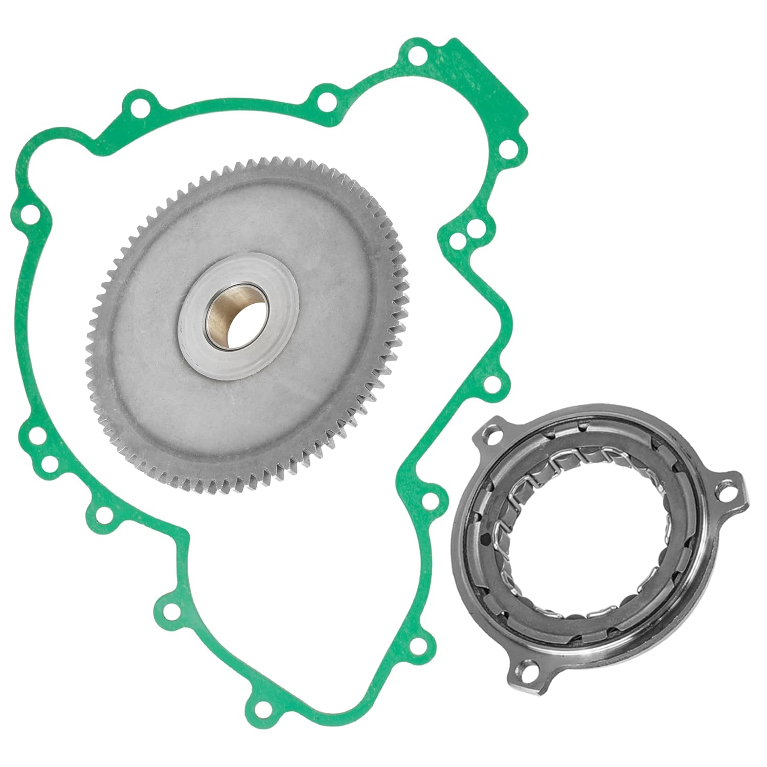 Caltric Starter Clutch and Driven Gear with Gasket Compatible with Polaris RZR Xp 1000 / Xp 4 1000 2014