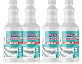 Isobutyl Alcohol 99% ACS Grade - 4 Quarts (1 Gallon) - Superior Quality for Organic Synthesis and Reactions