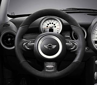 MINI Genuine Right Sports Steering Wheel Cover Carbon Fit R57 32300421083