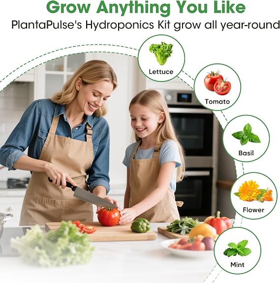 129Pcs Hydroponic Pods Kit with A&B Plant Food, 50 Grow Sponges, 50 Plant Labels, 12 Grow Baskets, 12 Grow Domes and 1 Tweezers - Indoor Hydroponics Supplies