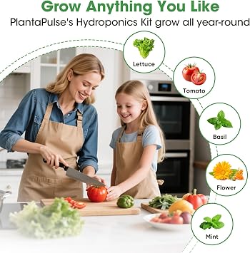 129Pcs Hydroponic Pods Kit with A&B Plant Food, 50 Grow Sponges, 50 Plant Labels, 12 Grow Baskets, 12 Grow Domes and 1 Tweezers - Indoor Hydroponics Supplies