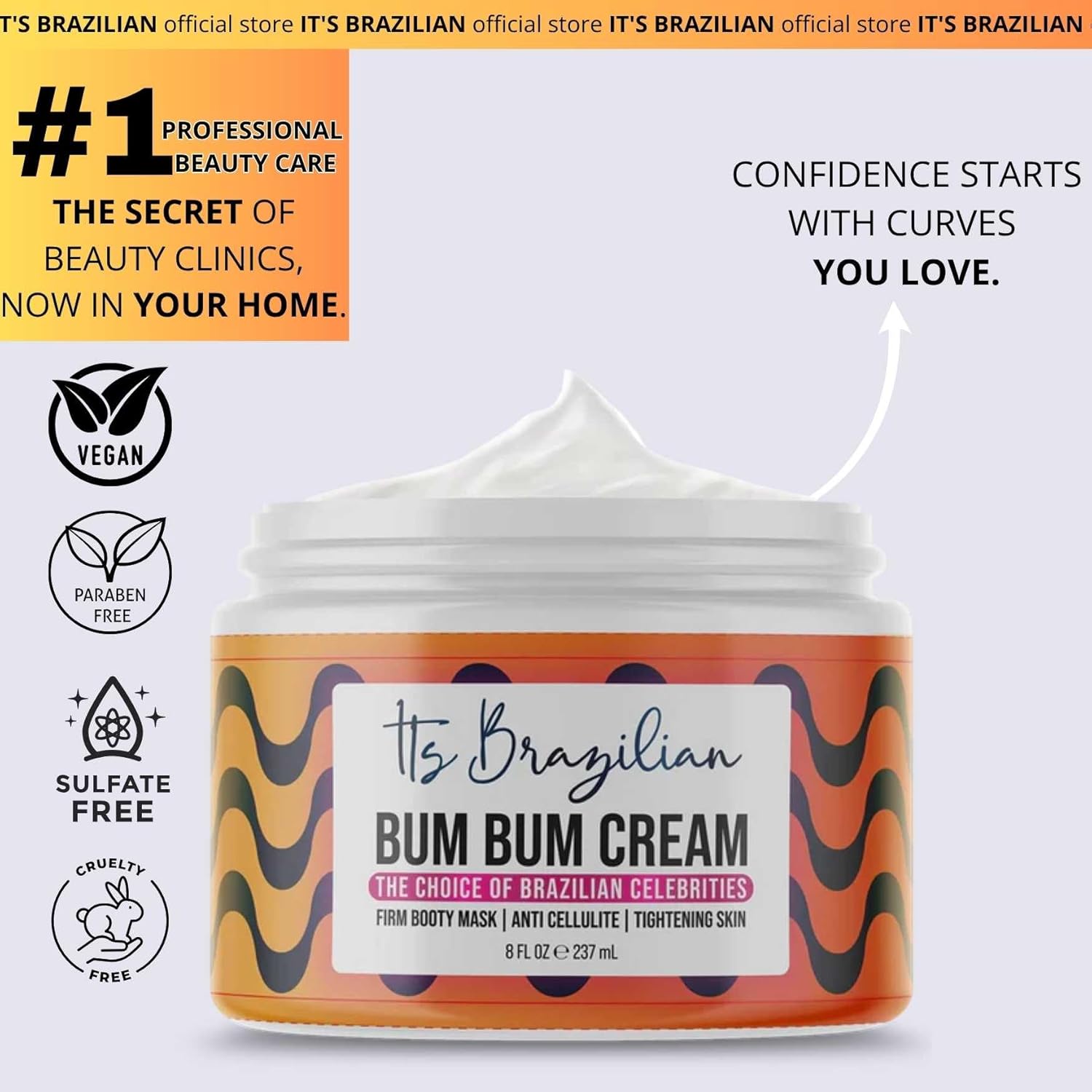 Brazilian Body Firming Cream | Advanced Formula for Lifting, Tightening & Smoothing... - Image 2
