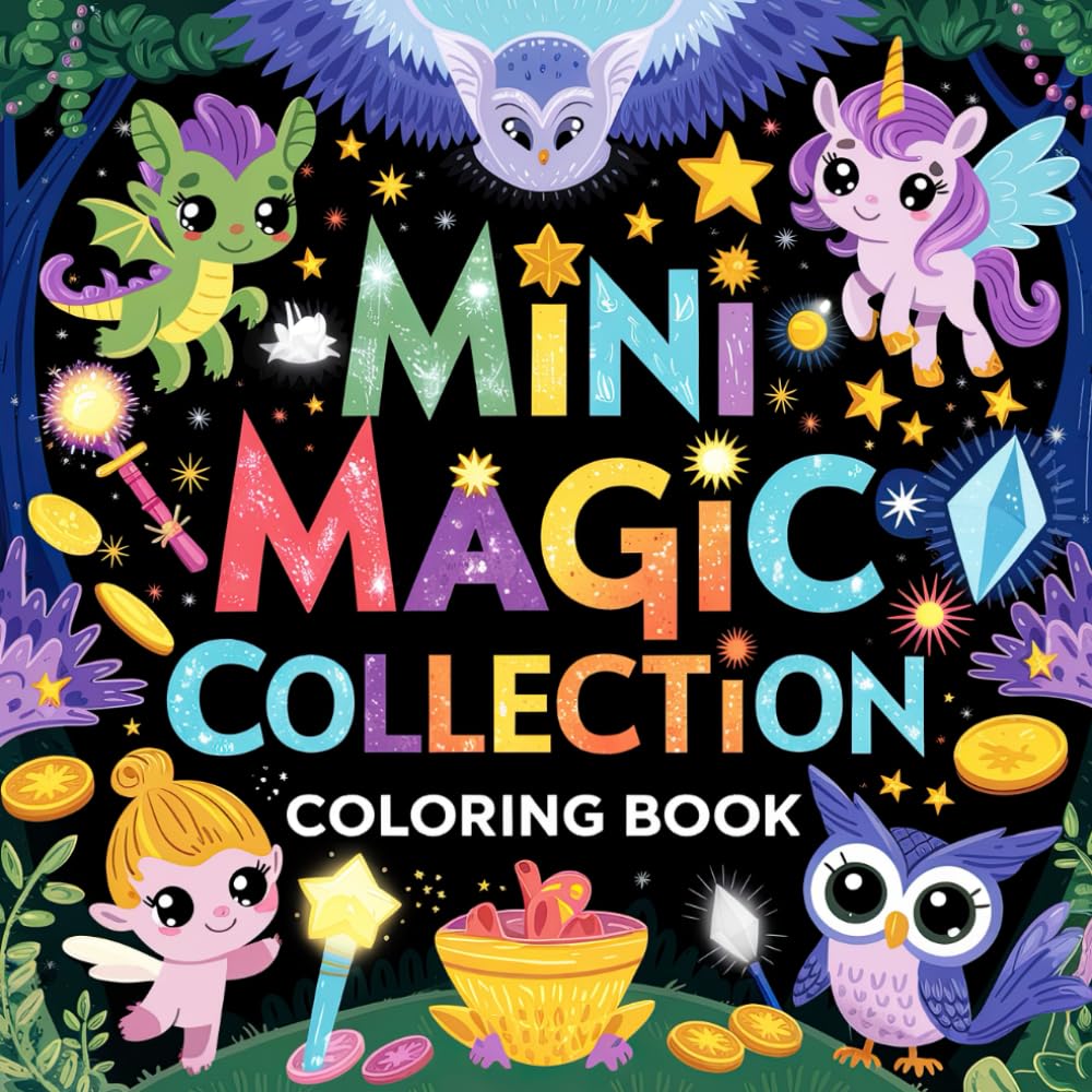 Mini Magic Collection Coloring Book: A Coloring Adventure in a Magical World
