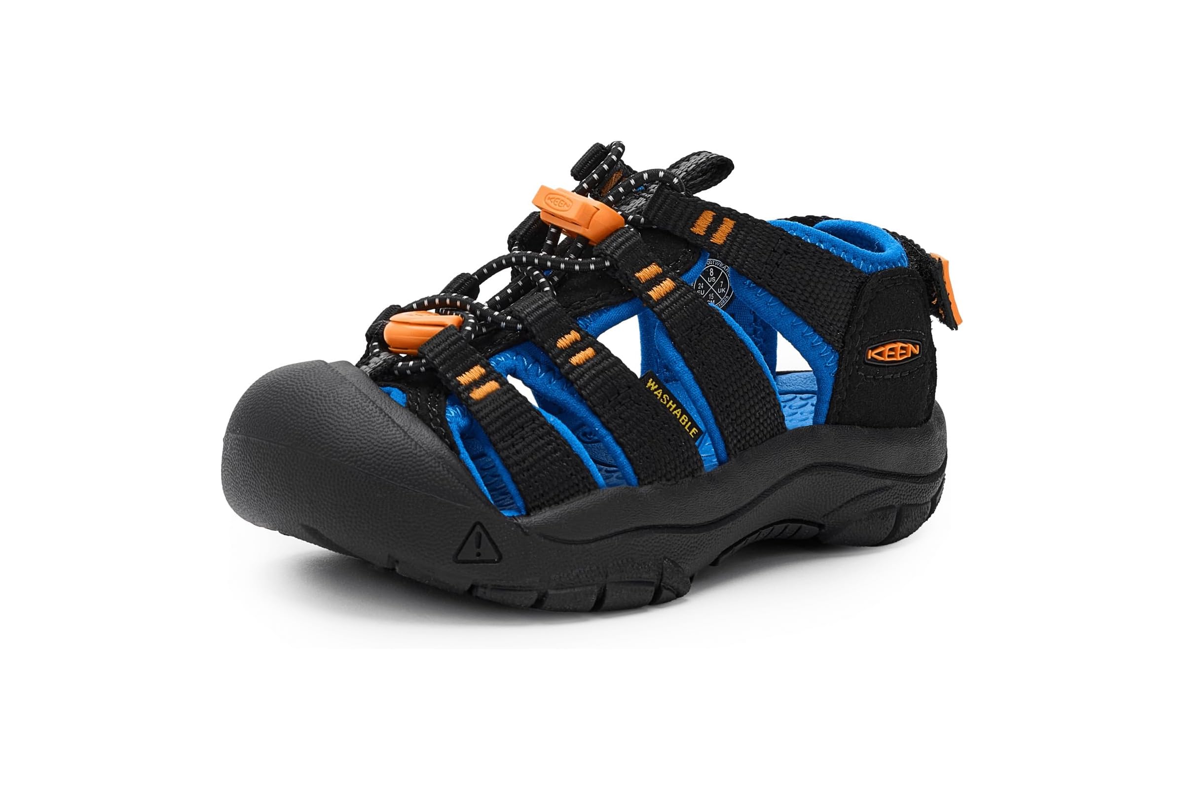 Сандалии KEEN Kids Newport Boundless (Toddler/Little Kid/Big Kid) black/precious blue