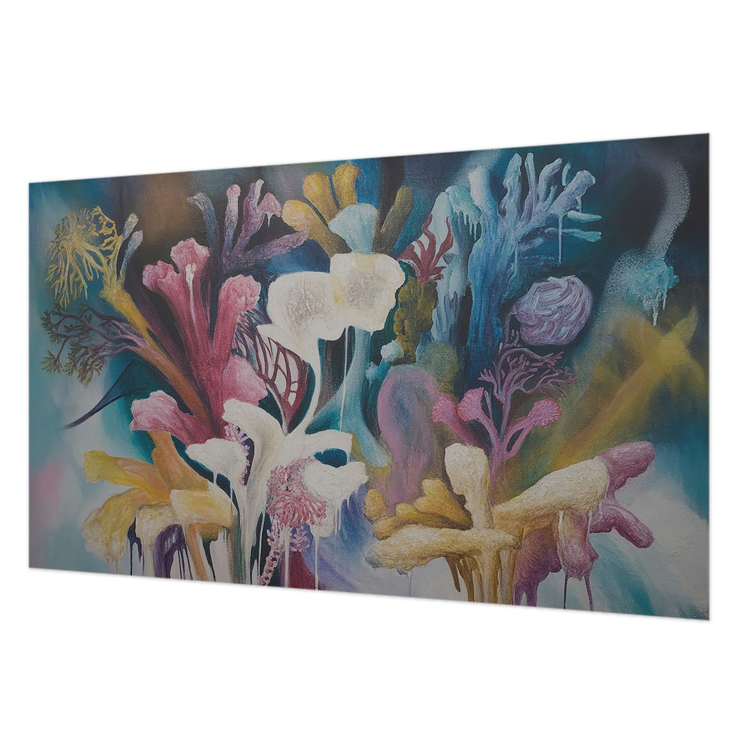 Papier peint lavable et facile à poser Tulup explosion florale
