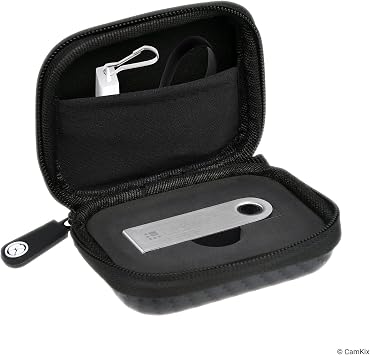 Ledger Nano S Bitcoin/Cryptocurrency Wallet Protective Case with USB Strap for Transfer Power Data Transfer Durable Nylon Hard Shell Case with Mesh Pocket Lightweight Safe