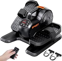 Vista 1 de Under Desk Elliptical Machine, 3-in-1 THERUN Electric Leg Exerciser for Seniors, Fully Assembled Portable Seated Pedal Exerciser w/Remote Control