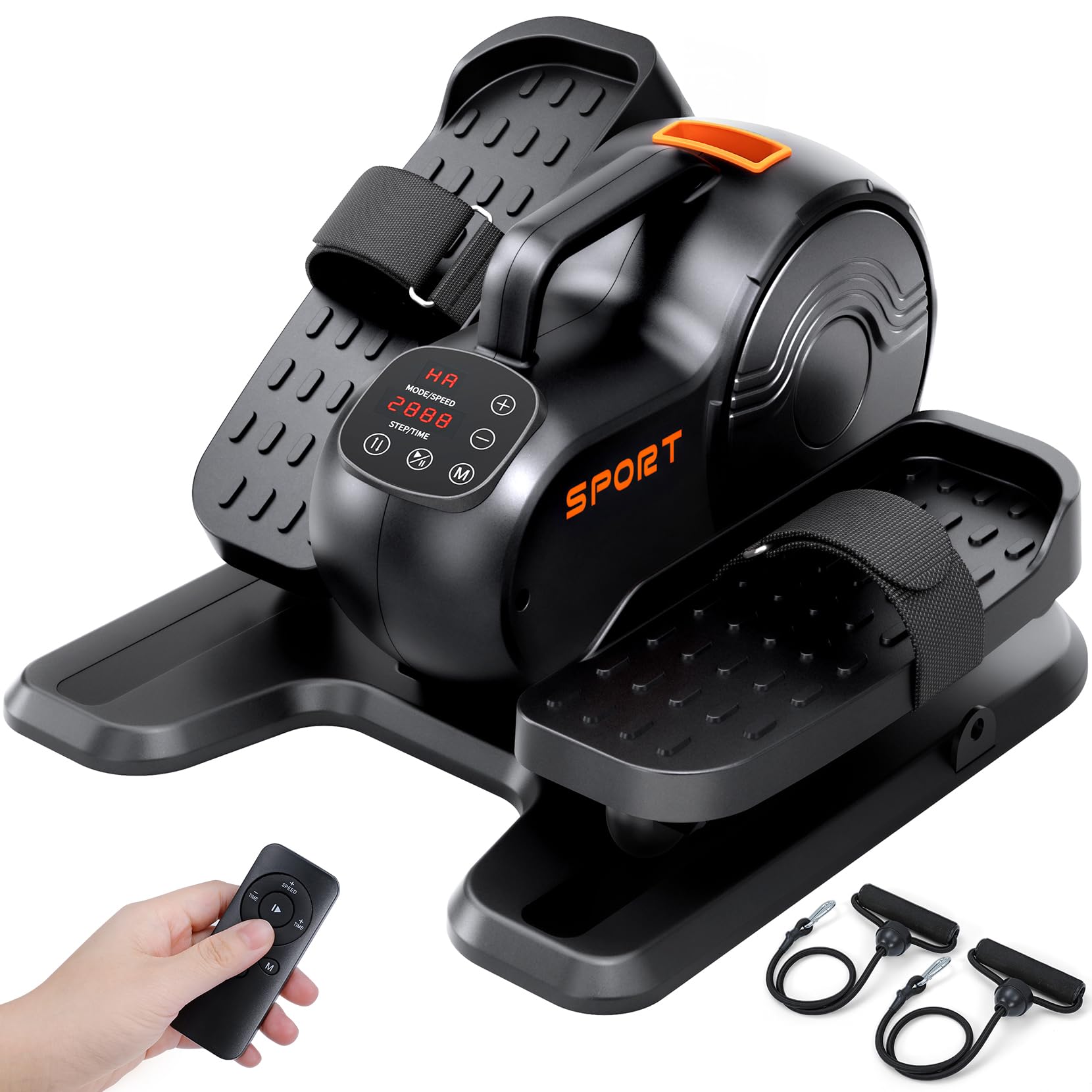 Under Desk Elliptical Machine, THERUN Electric Ellipse Leg Exerciser as  Seen on TV for Seniors, Fully Assembled, Quiet & Portable Seated Pedal  Exerciser w/Remote Control, 10-Level Speeds & Resistance, Elliptical  Trainers -