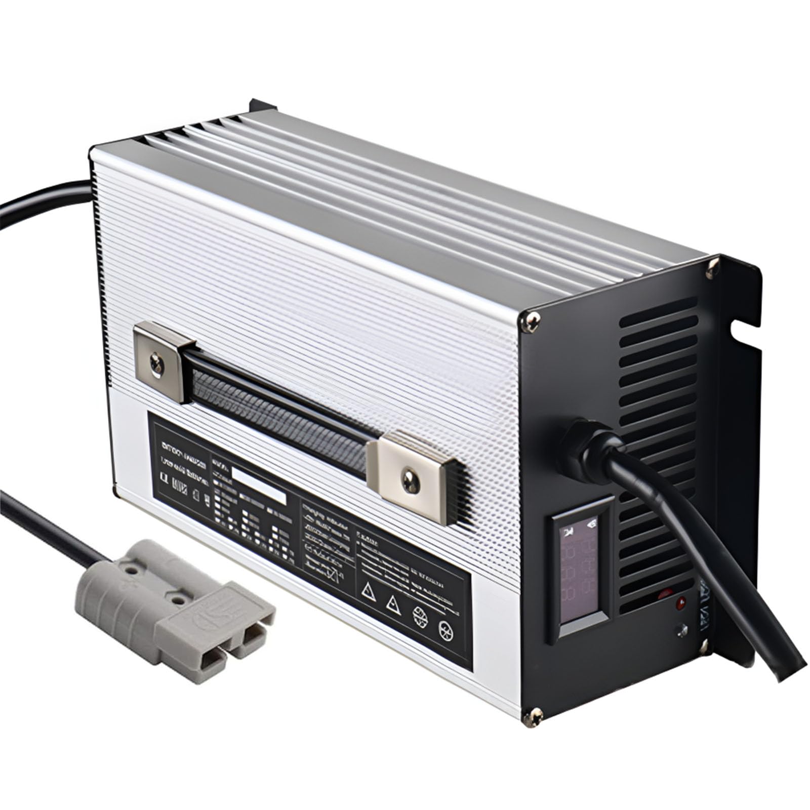 Cargador de batería de 12 V/24 V/36 V/48 V/60 V/72 V Cargador de montacargas eléctrico de 1200 W con Conector Anderson de 120 A/175 A/350 A