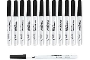 TWOHANDS Dry Erase Markers Ultra Fine Tip Dry Erase Pen