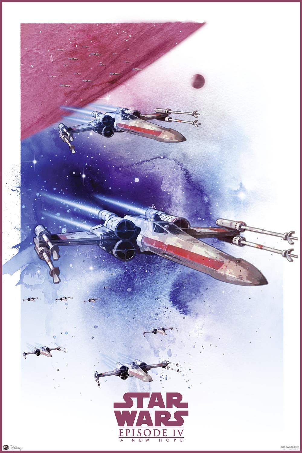 Star Wars Episode IV Poster X-Wing Fighter (61cm x 91,5cm) + plus fabulous protective gift tube