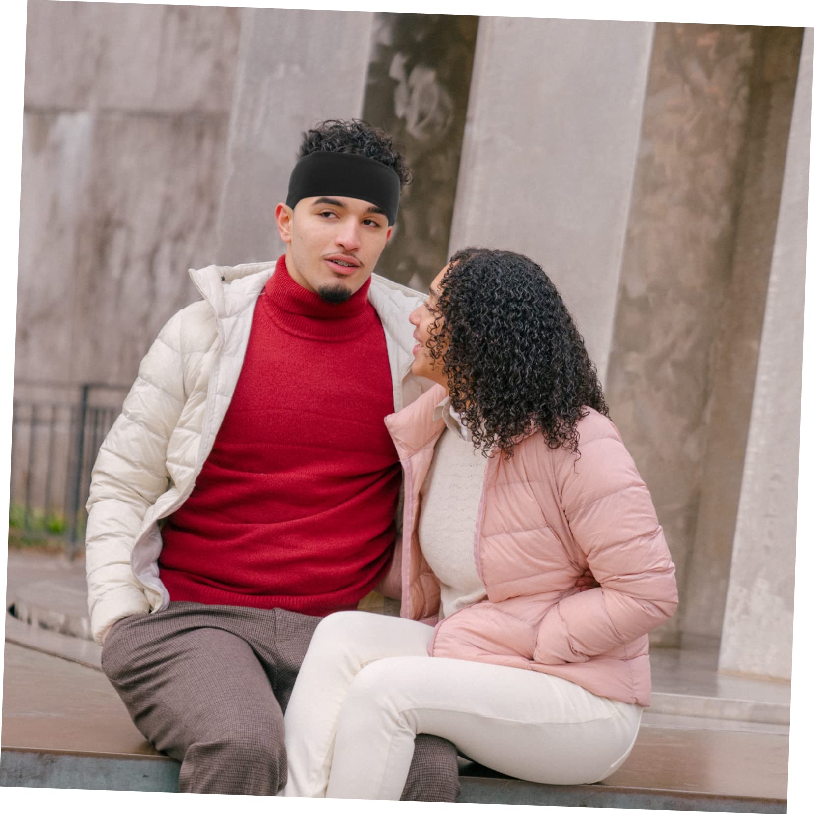 Hemoton Elastic Winter Headband 3 Pack Windproof Warm Headwrap Polar Fleece Cycling Outdoor Accessory