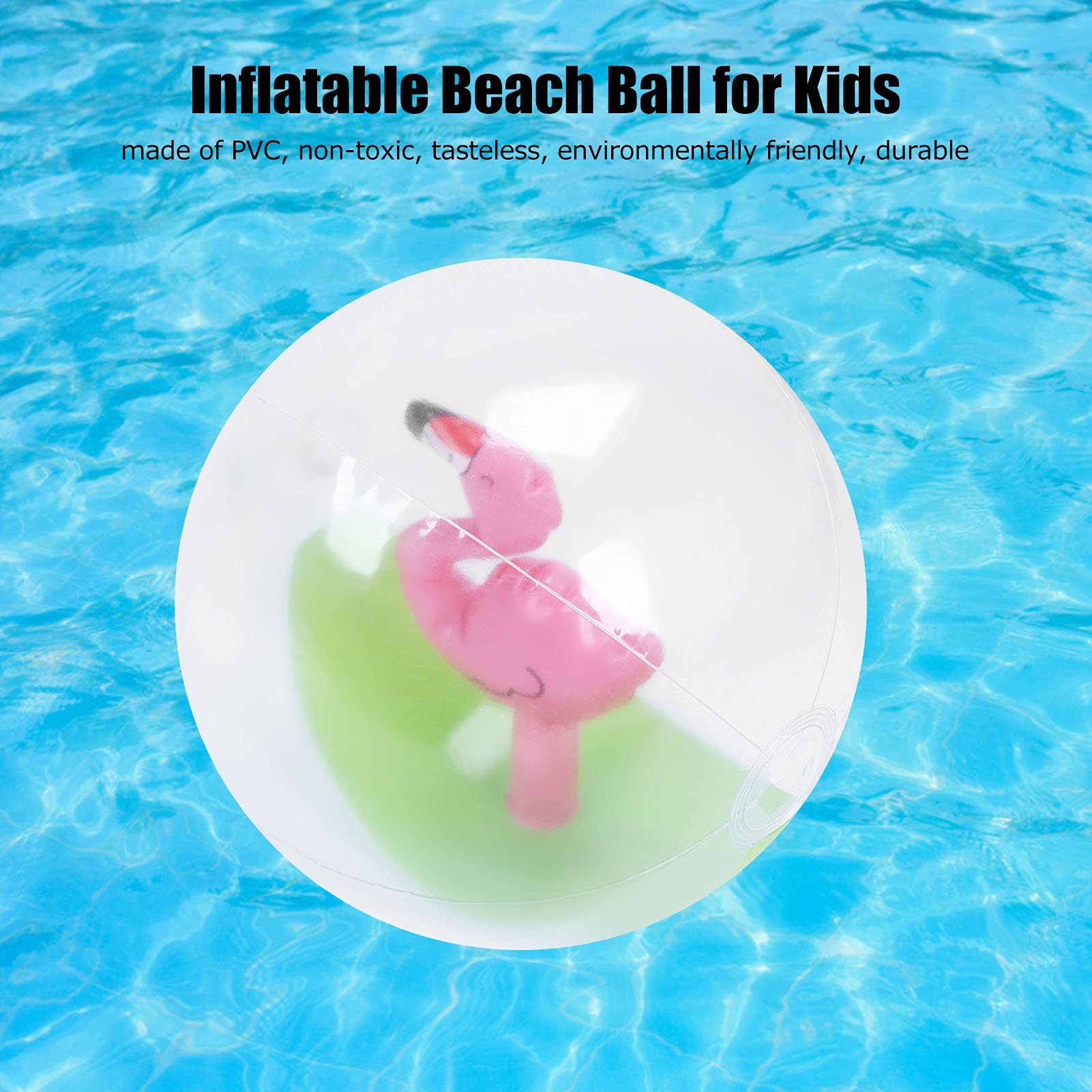 TSHAOUN Lot De 3 Ballons De Plage Gonflables – Arc-en-ciel, PVC Durable, Pour Piscine, Jeux D'Eau, Fêtes D'Été