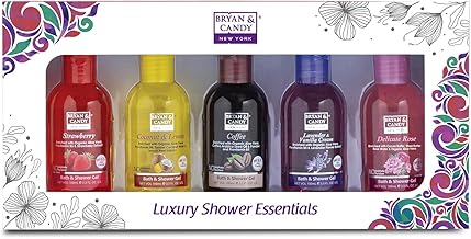 Bryan & Candy Luxurious Shower Gel Combo Kit Gift Set For Women And Men | Ph5.5 Skin Friendly,Perfect for Gifting, Fresh Fragrances (SHOWER GEL PACK OF 5)