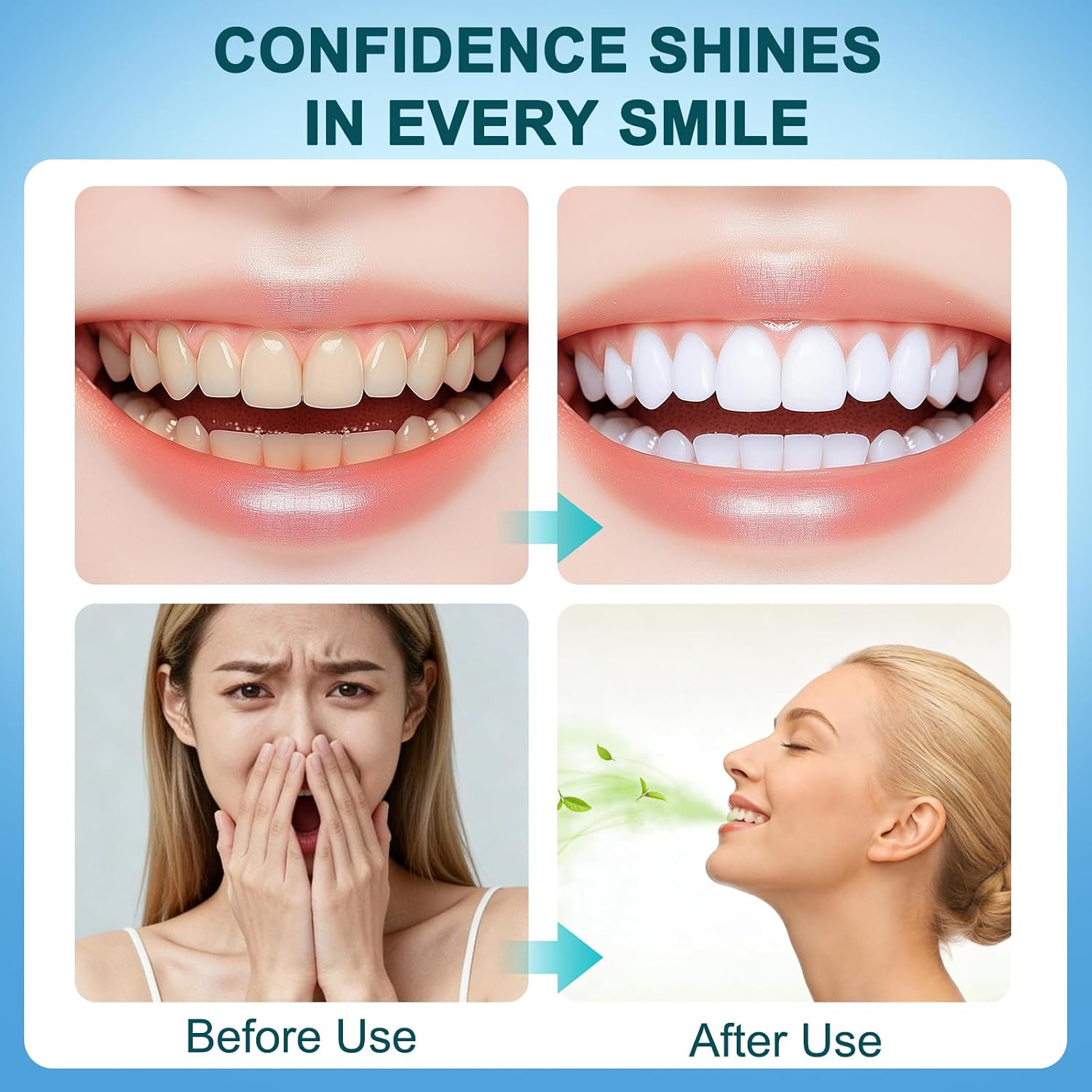 Collagen Tooth Powder, Collagen Toothpaste Care Powder Protect Gum, Natural Oral Care Formula, Hydroxyapatite Toothpaste Care Powder Protect Gum for Teeth, Fluoride-Free, (50g)