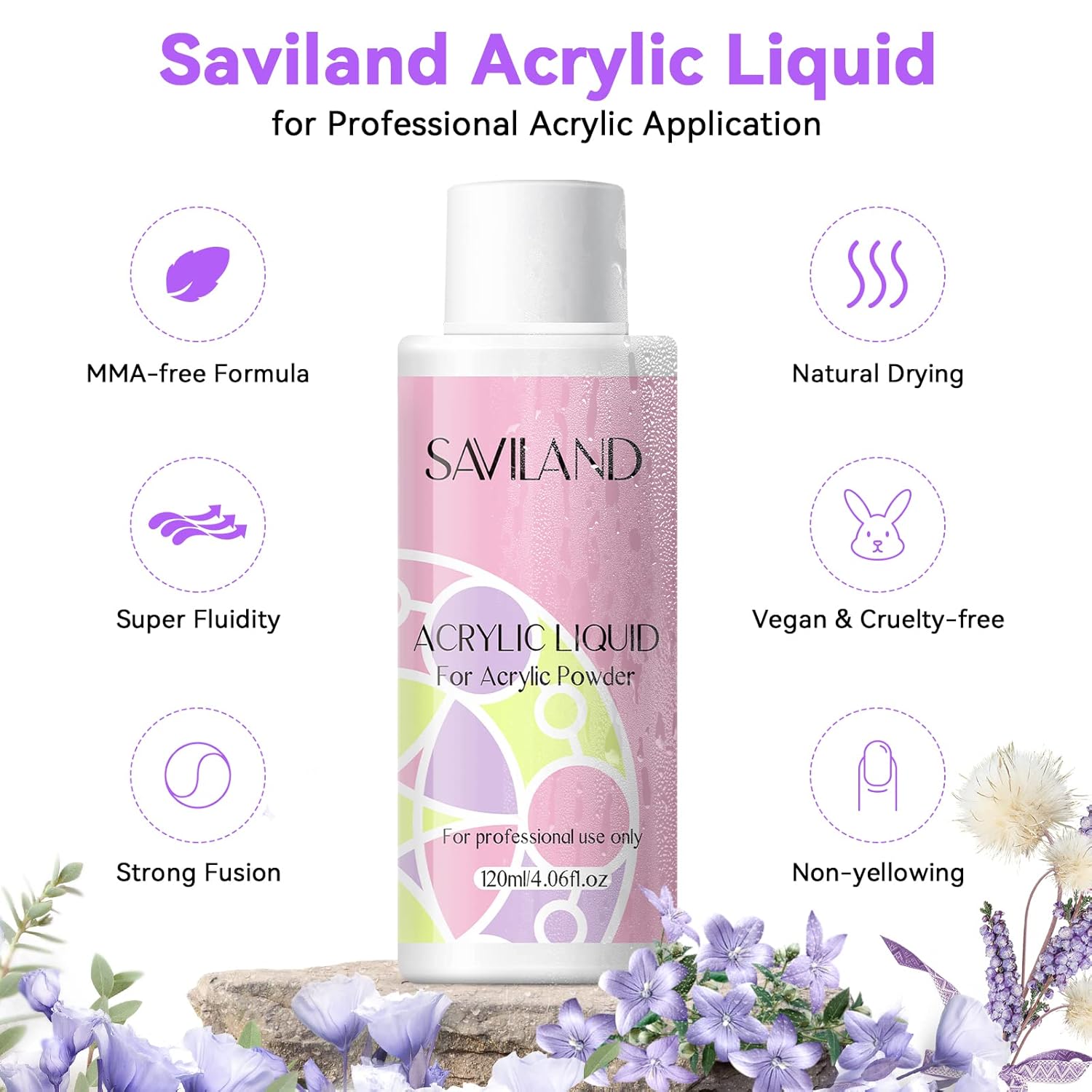 Saviland Acrylic Nail Kit with Drill – Nail Kit Acrylic Set for Nails Extension with Brush Gel Polish Builder Nail Gel Portable U V Light for Home DIY