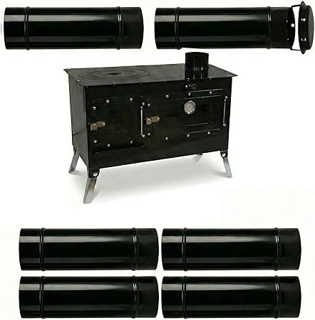 Trailblazer Cookstove – Wood Stove with Oven for Off-Grid Living,