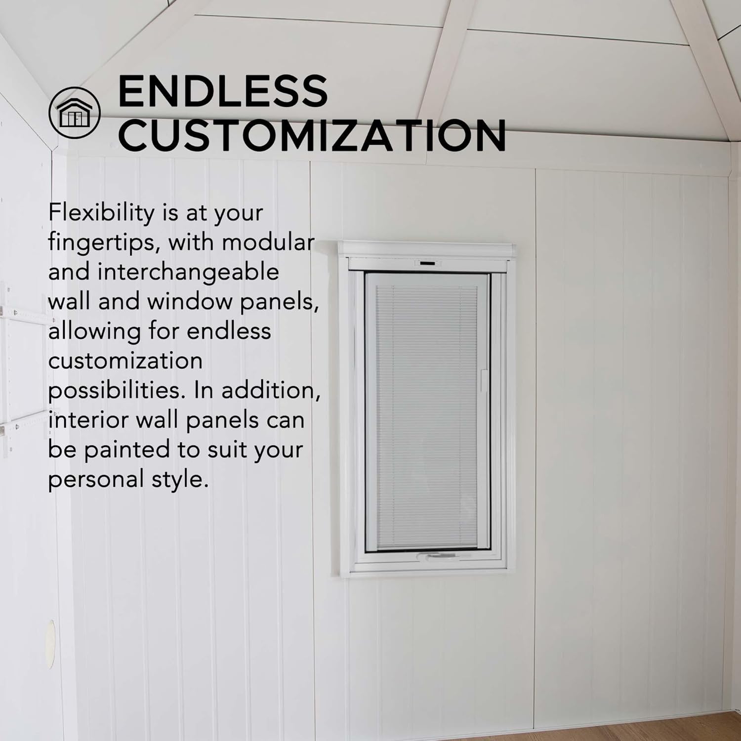 Sunjoy Office Shed for Outdoor, Tiny House 10'x12.6' She Shed, Backyard Office, Multipurpose Outdoor Room, Home Gym with Floor, 2 Windows and Lockable Doors