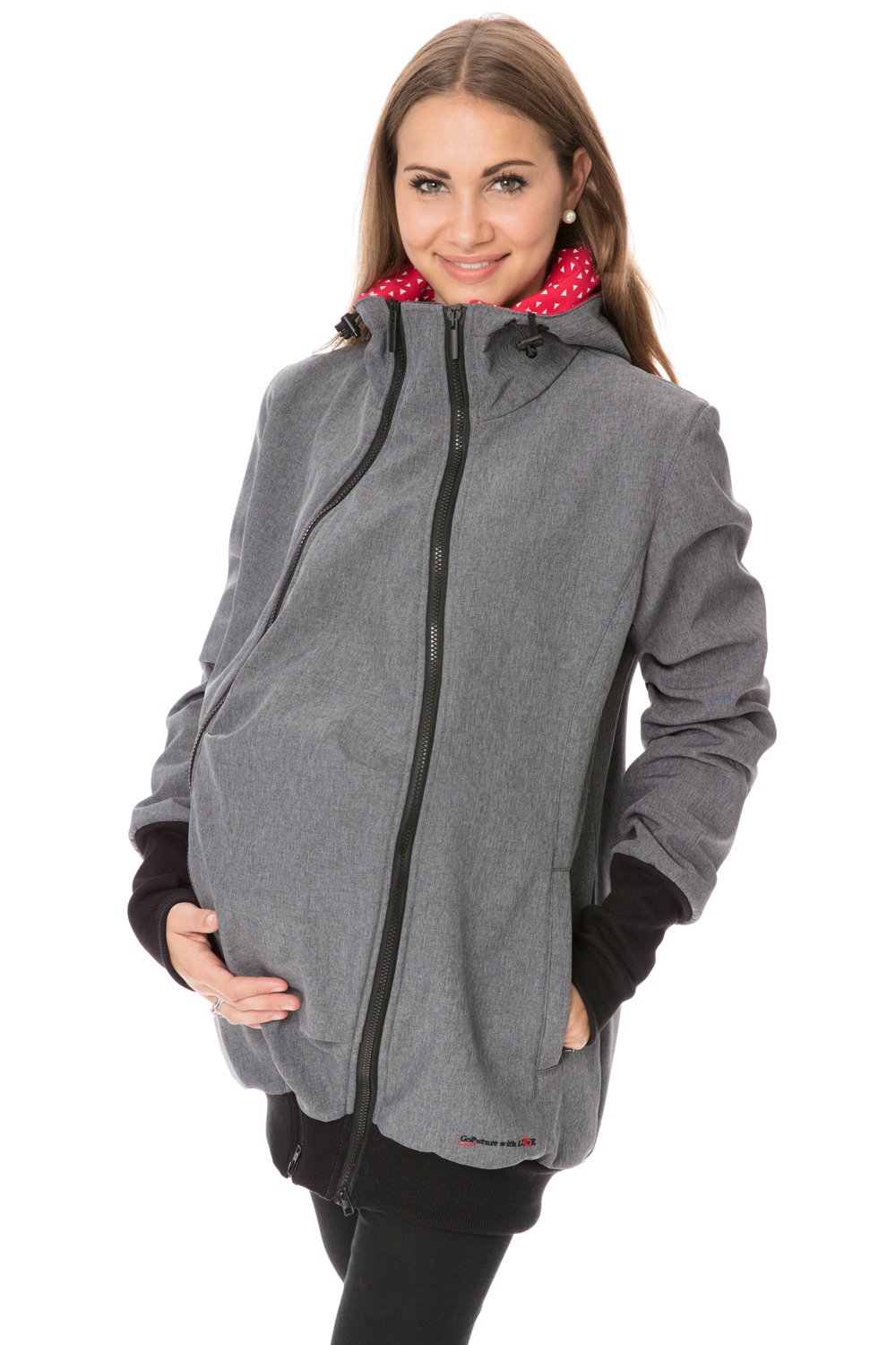 GoFuture® 4in1 Shell jacket Babycarrying Babywearing jacket Maternity pregnancy multifunction Belly to baby handmade with love by GoFuture