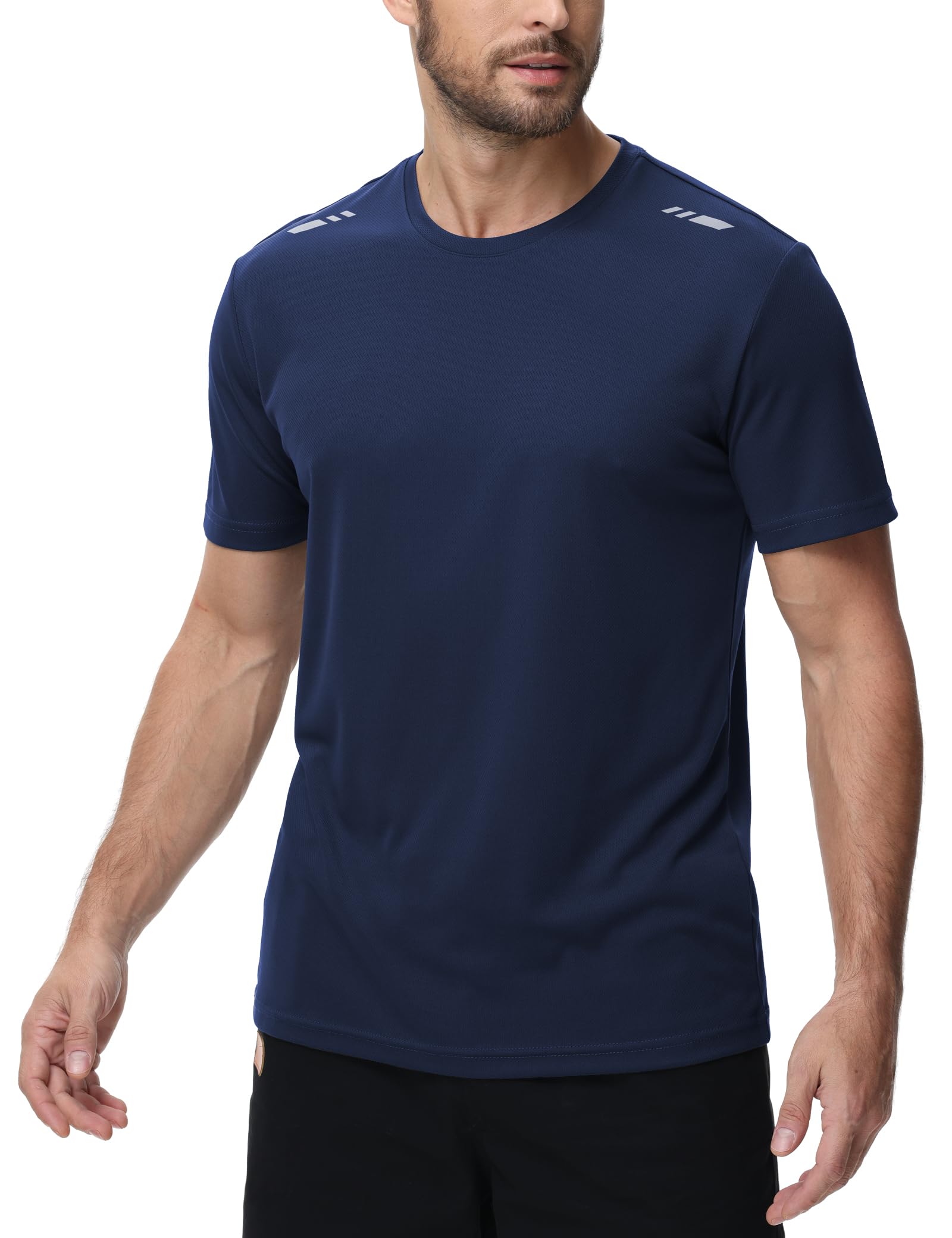 Camiseta Deporte Hombre, Pack de 3 Camisetas Manga Corta Hombre, Transpirable Deportiva Running Gimnasio Camiseta Gym Hombre