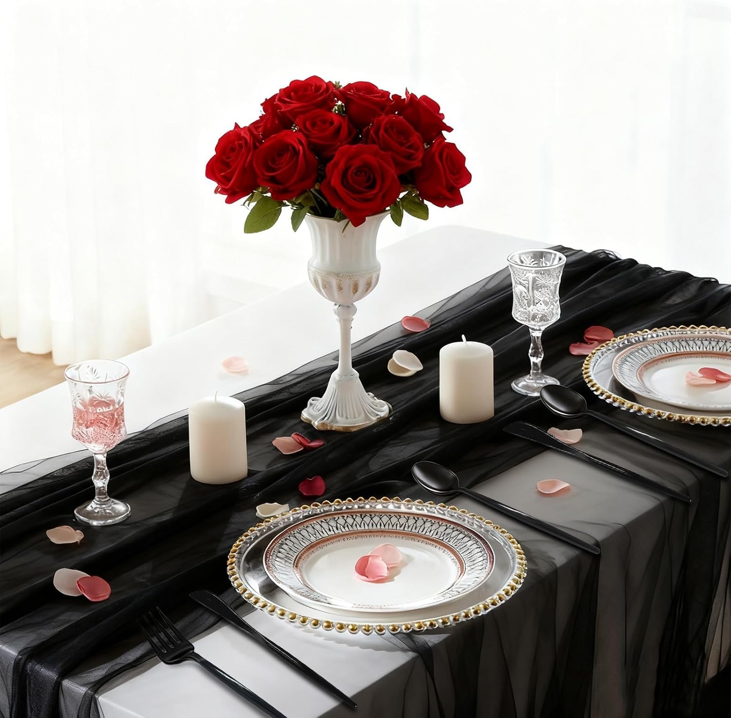 120pcs Black Plastic Silverware Disposable Black Plastic Utensils Heavy Duty includes Forks and Spoons and Knives Sets,Disposable Cutlery Set Sturdy for Birthday Prom Graduation Happy New Year