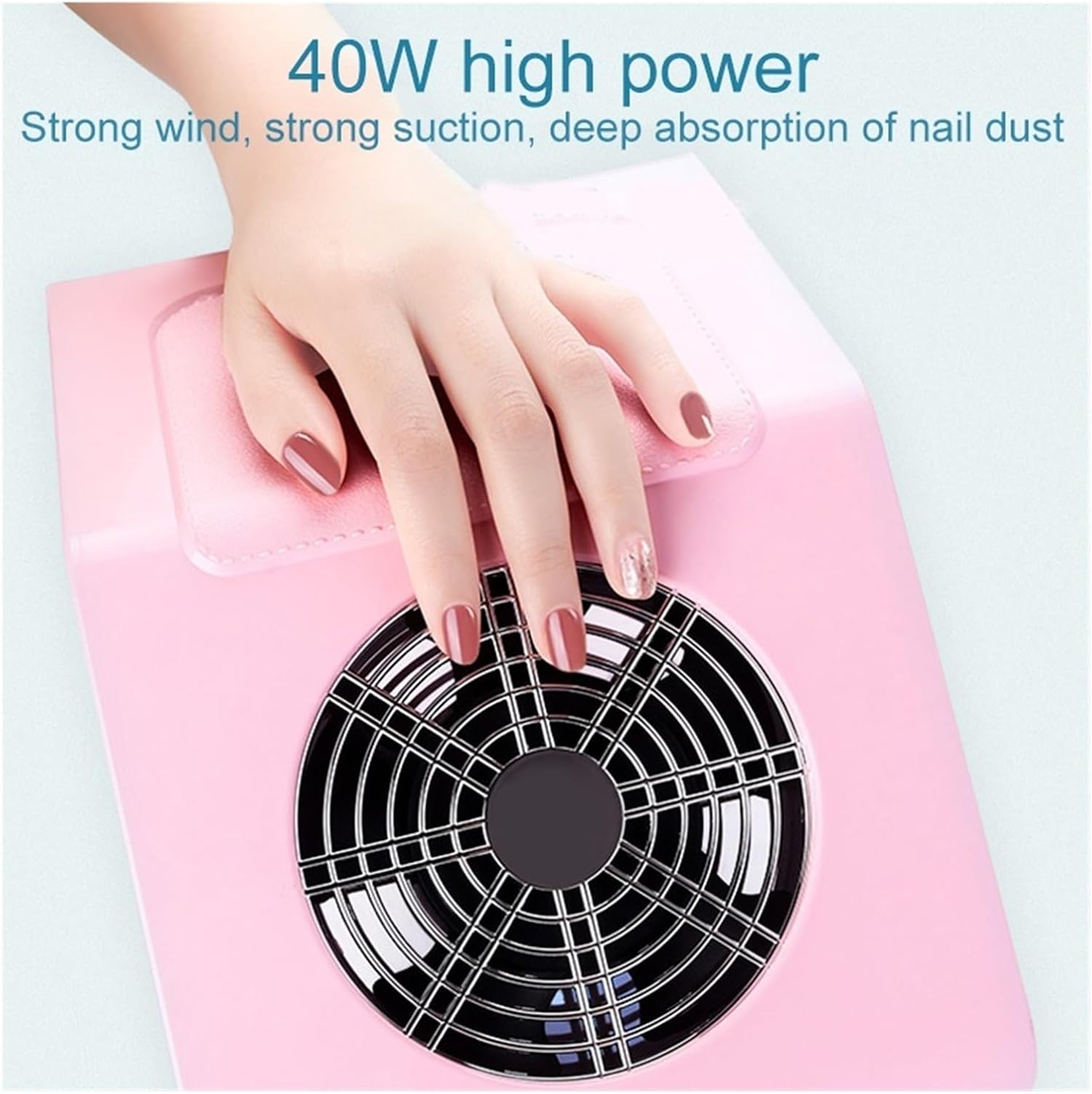 Nail Drill Dust Collector Washable Filter Suction Low Noise Vacuum Cleaner Extractor Manicure Salon Tools Machine 40W 2 Bags Fan Equipment for Acrylic