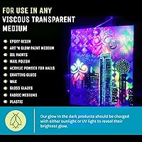 Vista 7 de 1 onza de polvo que brilla en la oscuridad, impermeable.