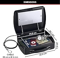 Vista 6 de Master Lock caja fuerte digital portable con cable