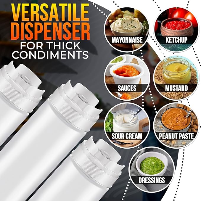 6 Botellas Dispensadoras 16 oz con Válvula - Plástico Transparente miniatura 6