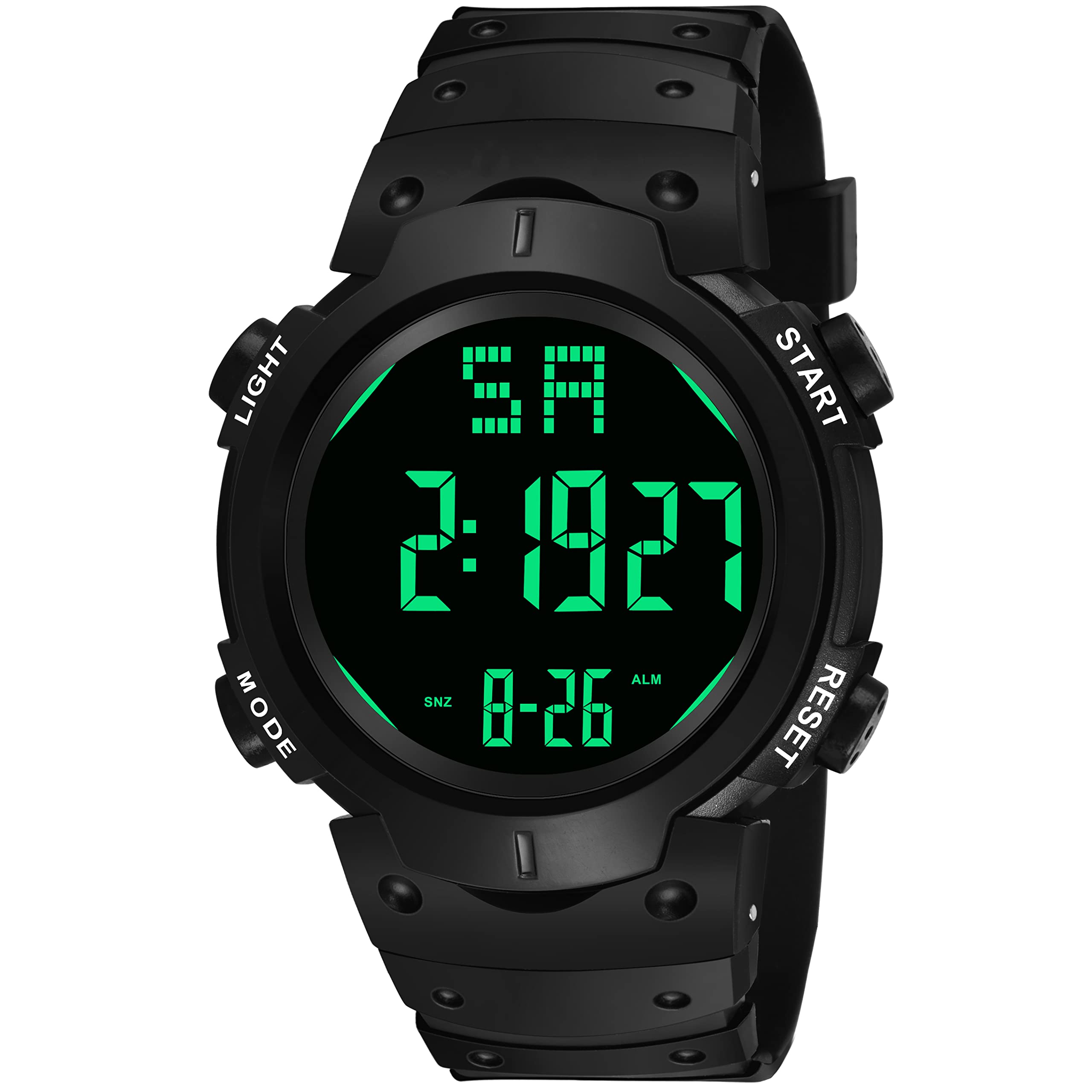 Shocknshop Silicone Digital Sports Black Dial Multi-Functional Boy Wrist Watch (W16), Black Band (B09SGDP572) Amazon Price History, Amazon Price Tracker