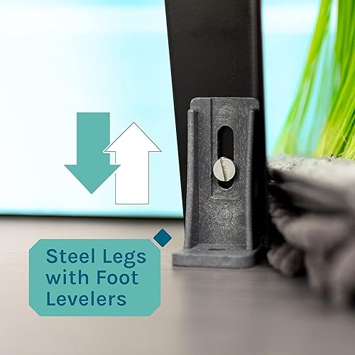 Miniatura 8 de Tina de lavandería fregadero utilitario de 19 galones de JS Jackson Supplies con patas de metal ajustables, ideal para cuarto de lavandería, sótano