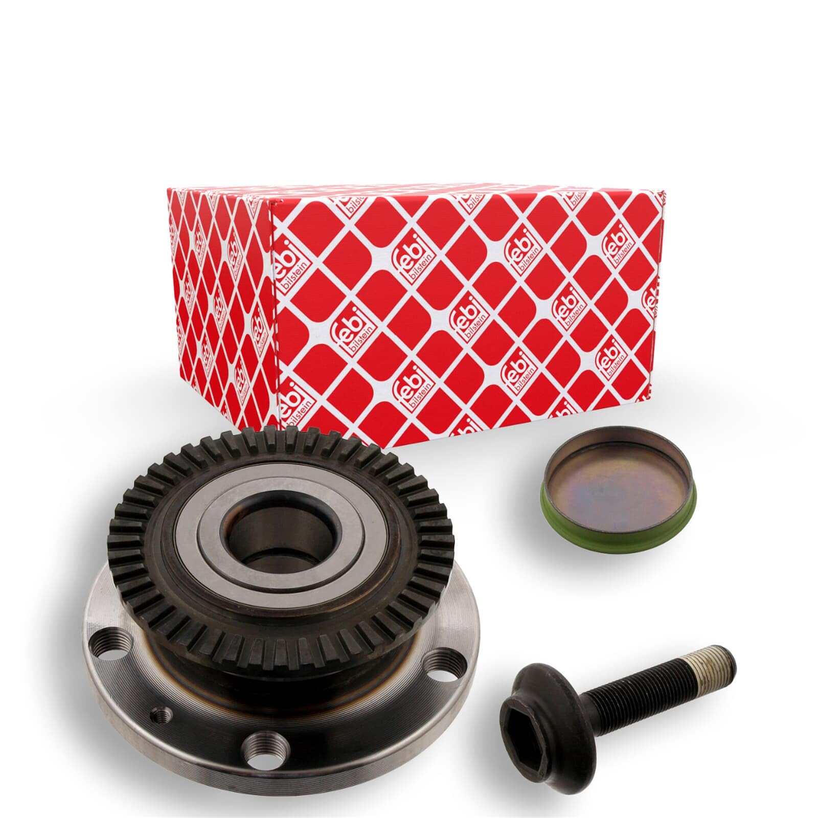 FEBI BILSTEIN Kit cuscinetto ruota 31121 Diametro interno: 32mm Diametro esterno: 131mm Cuscinetto a sfere obliquo Cuscinetto ruota integrato nel mozzo Compatibilità con AUDI A4 Avant 8ED, B7