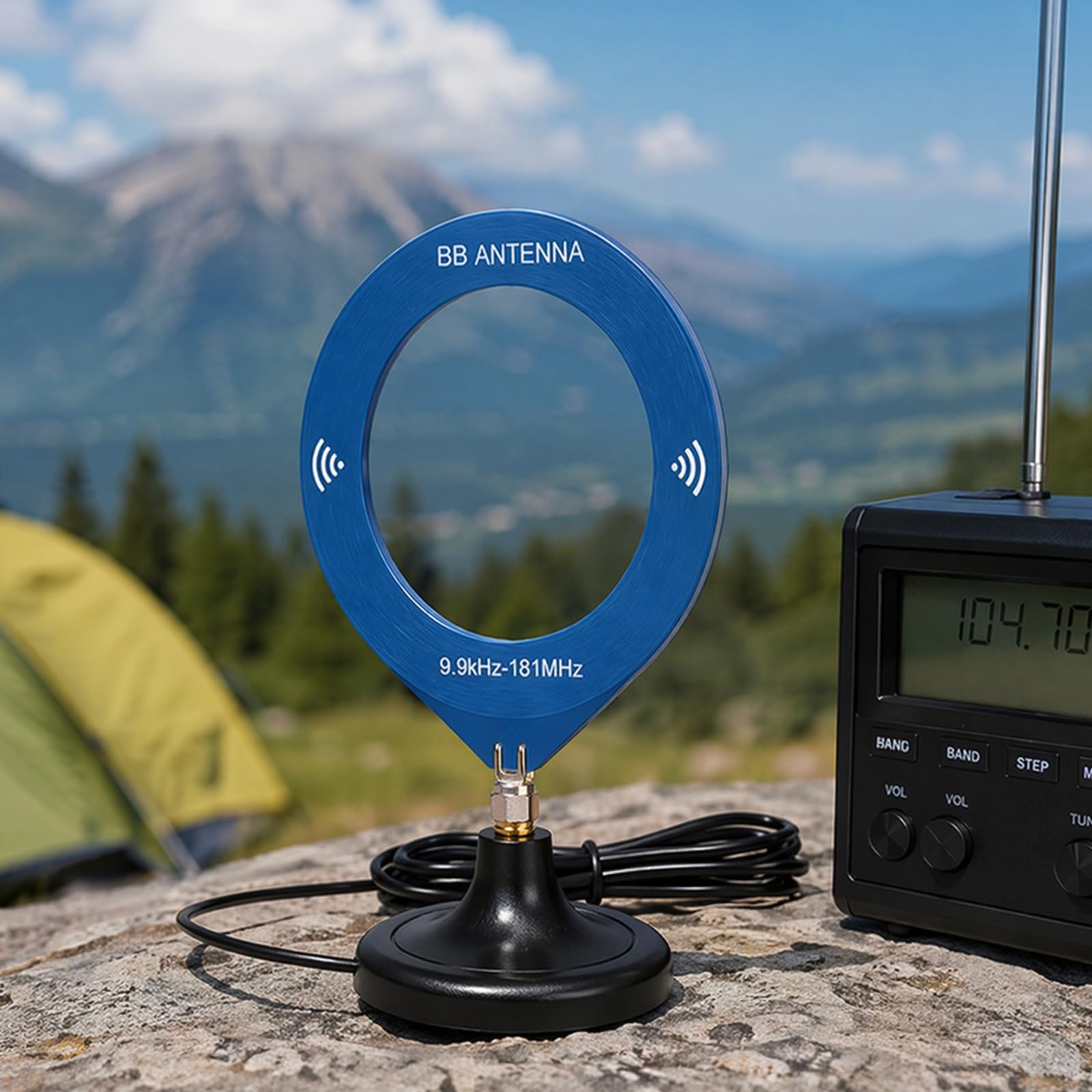 Antena pierścieniowa SMA Donut Podstawa do radia Walkie Talkie SDR 10kHz
