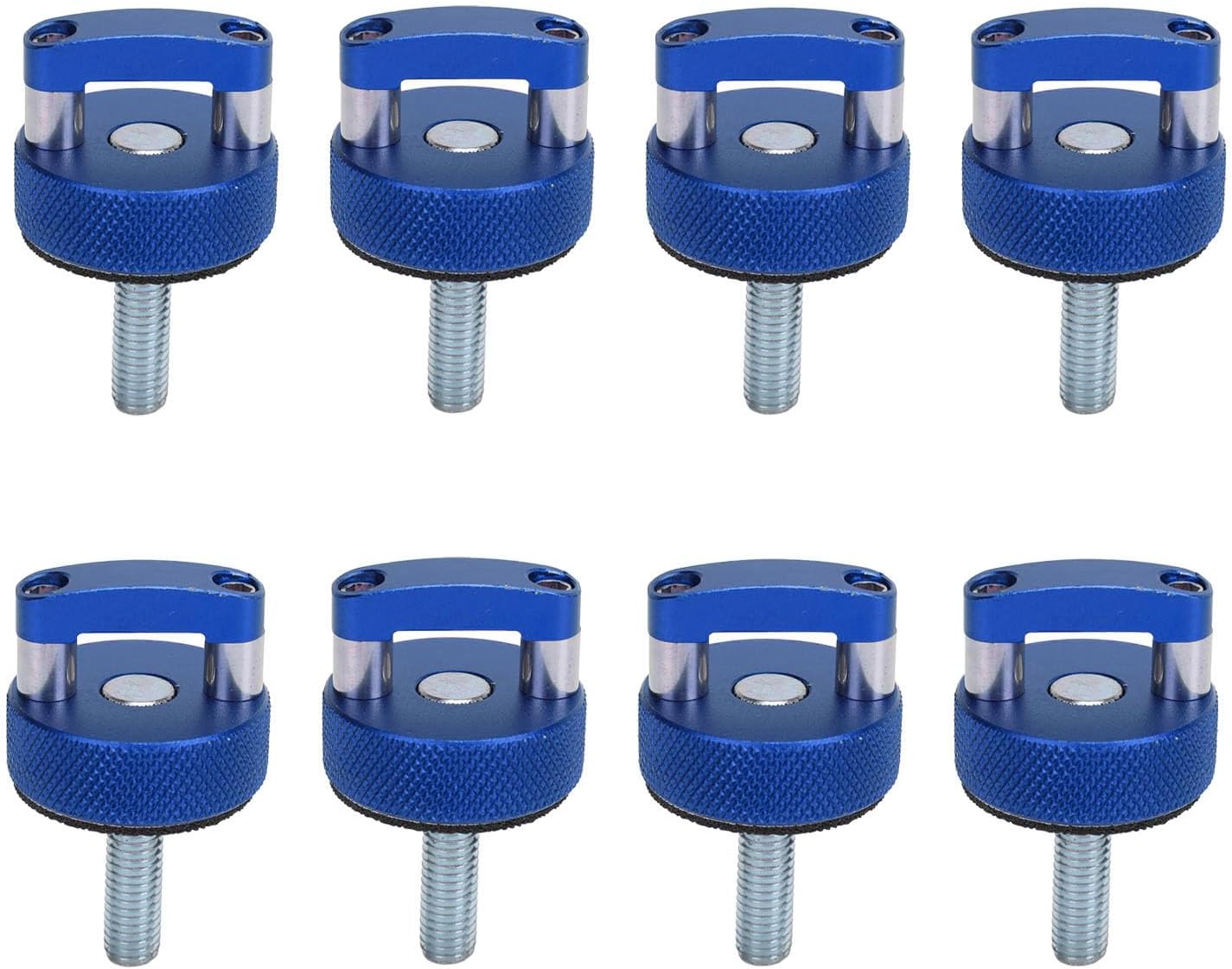 Hard Top Quick Removal Fastener Thumb Screw, 8PCS M8 1.25 Thread Integrated D Ring for Bronco 2dr 4dr 2021 Onwards, Easy Installation, Hardtop Quick Release Fasteners (Blue)