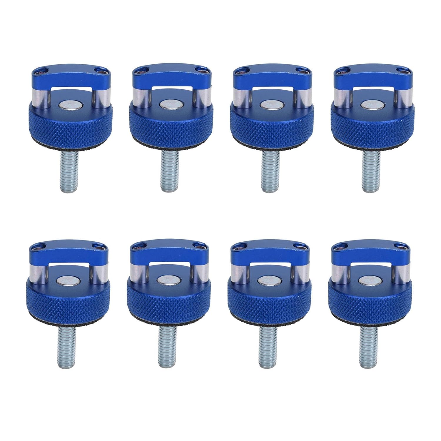 8PCS Hard Top Quick Removal Fastener Thumb Screw, D Ring Bronco Hard Top Bolts,Quick Release Bolt, M8 1.25 Thread for Bronco Hard Top 2dr 4dr 2021 + (Blue)