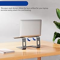 Vista 9 de BESIGN LS03 - Soporte de aluminio para laptop, soporte ergonómico desmontable para computadora, soporte para portátil compatible con Air, Pro, Dell