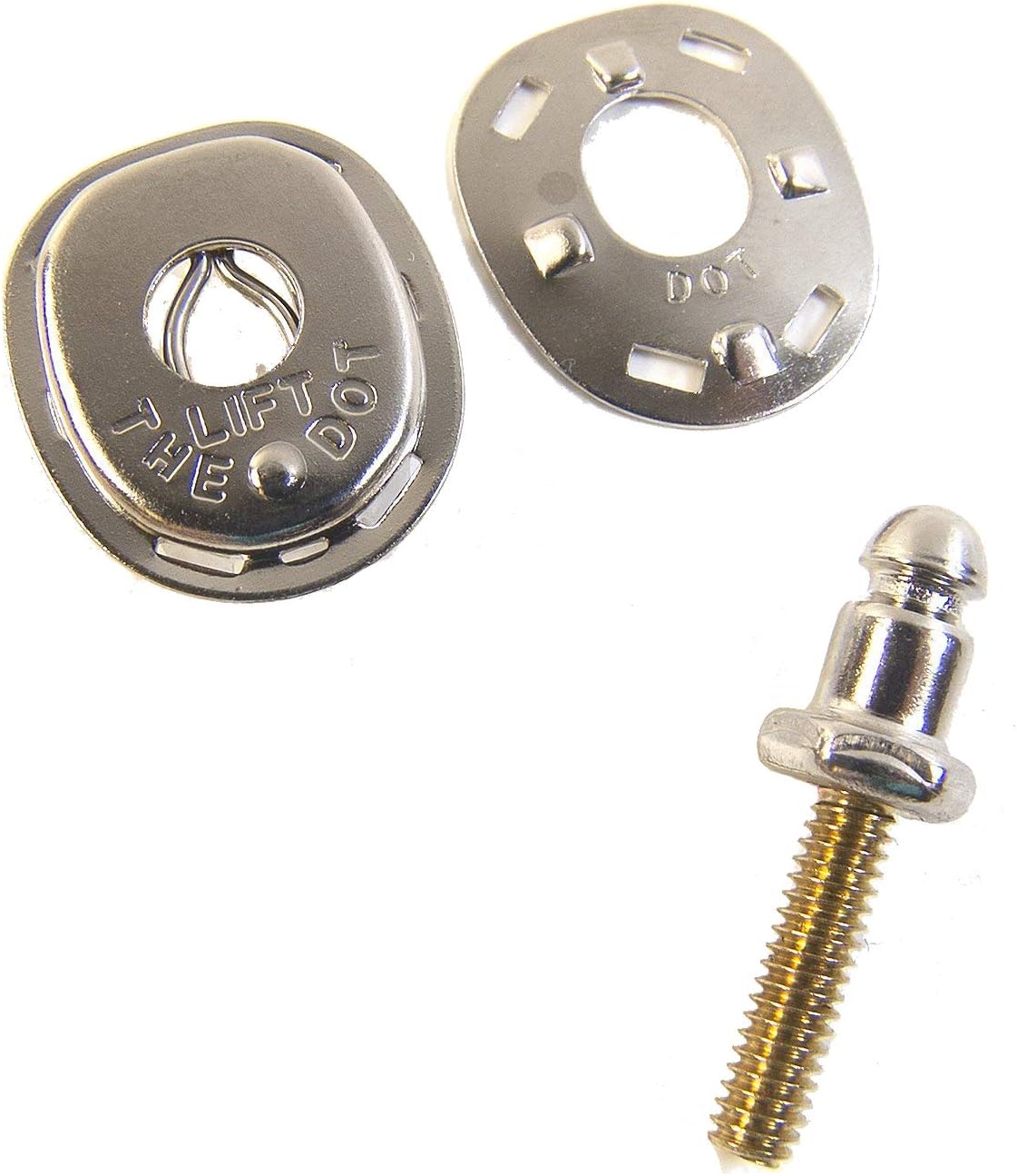 Lift The Dot Socket, Clinch Plate & Stud Combinations (20 Piece Set, Socket, Clinch Plate & 5/8" Machine Screw)