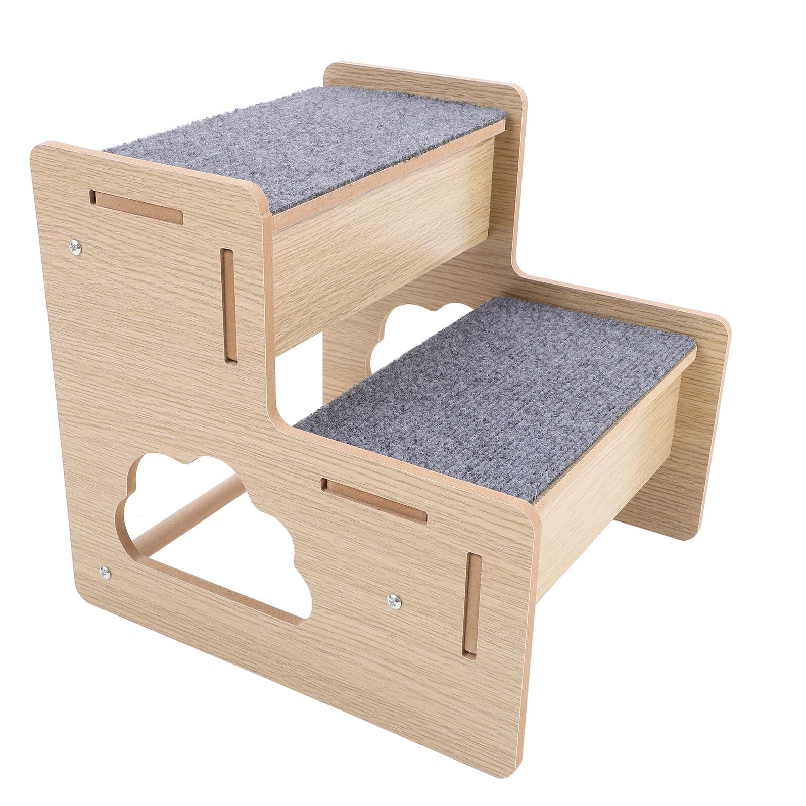 Escalier chat bois antidérapant pour animaux problèmes articulaires