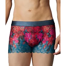 WACOAL MEN Wacoal Men Boxer Shorts Lace Boxer Front Comfortable Glamorous Breathable Scallop Hem Bottom Part Front Closure Lace Underwear WT3826