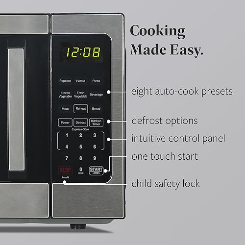 Miniatura 3 de Farberware Horno microondas de encimera de 0.9 pies cúbicos  900 vatios de potencia, ajustes de cocción automática, descongelación, fácil limpieza y