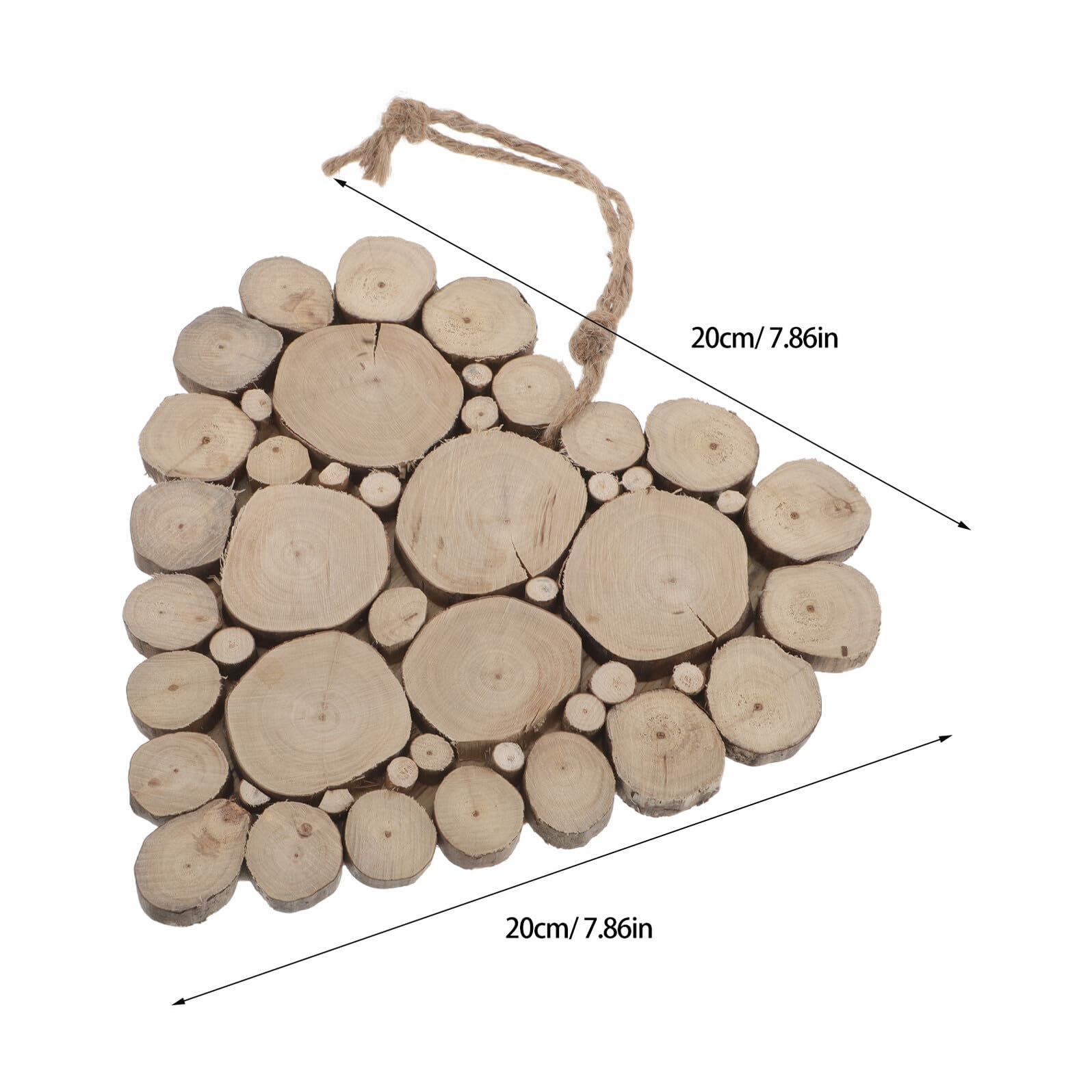 VALICLUD Adorno Colgante de Madera en Forma de Corazón 20 CM para Decoración Rústica de San Valentín Decoración de Mesa y Pared para Hogar y Fiestas Románticas
