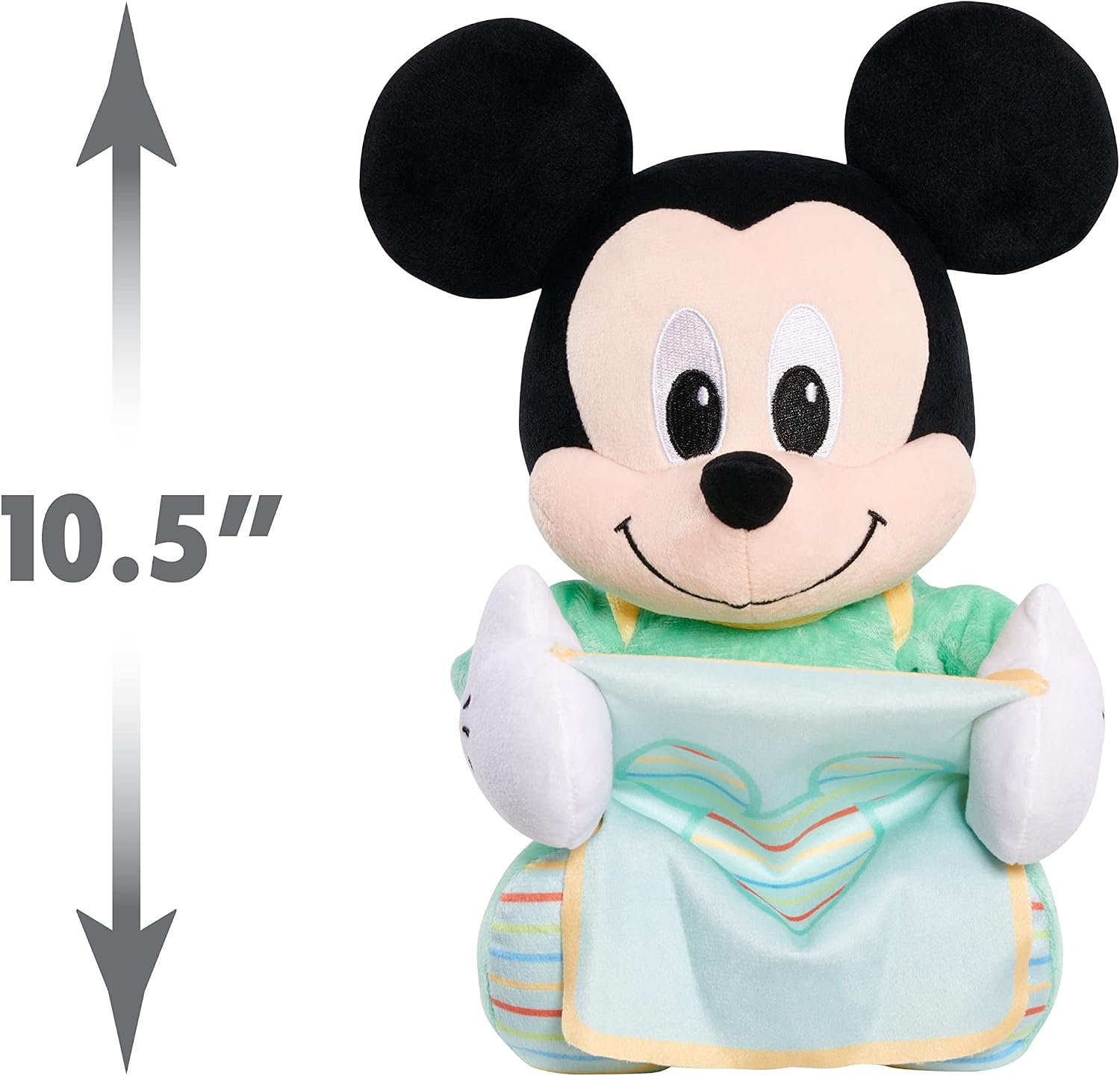 Disney Baby Hide-and-Seek Mickey Mouse Interactive Plush, Officially Licensed Kids Toys for Ages 09 Month, Gifts and Presents by Just Play