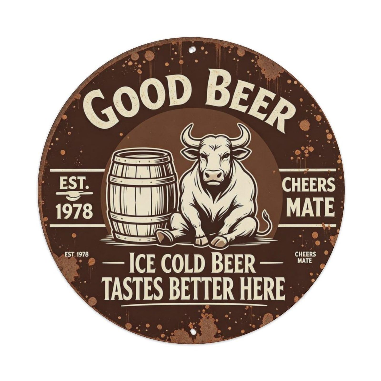 GOOD BEER Metal Tin Sign Plaque