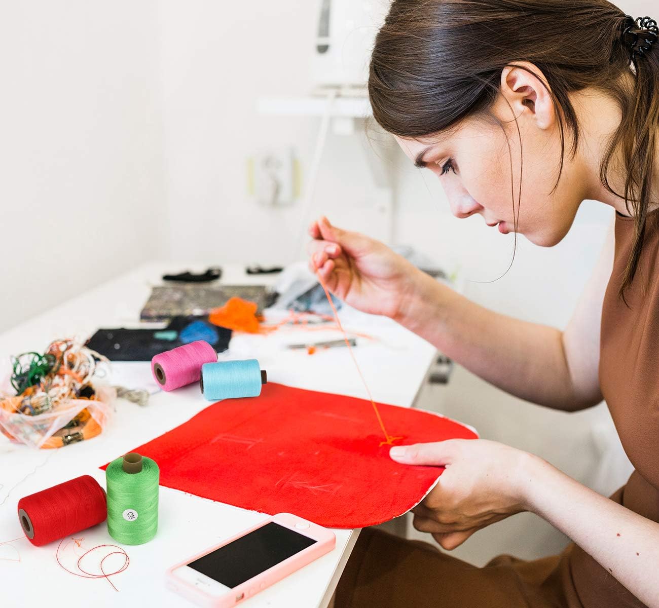 Sewing Thread Kit - Total 21600 Yard Sewing Thread, 36 Colors Polyester Spool Threads for DIY Hand Sewing/Machine Sewing : Arts, Crafts & Sewing