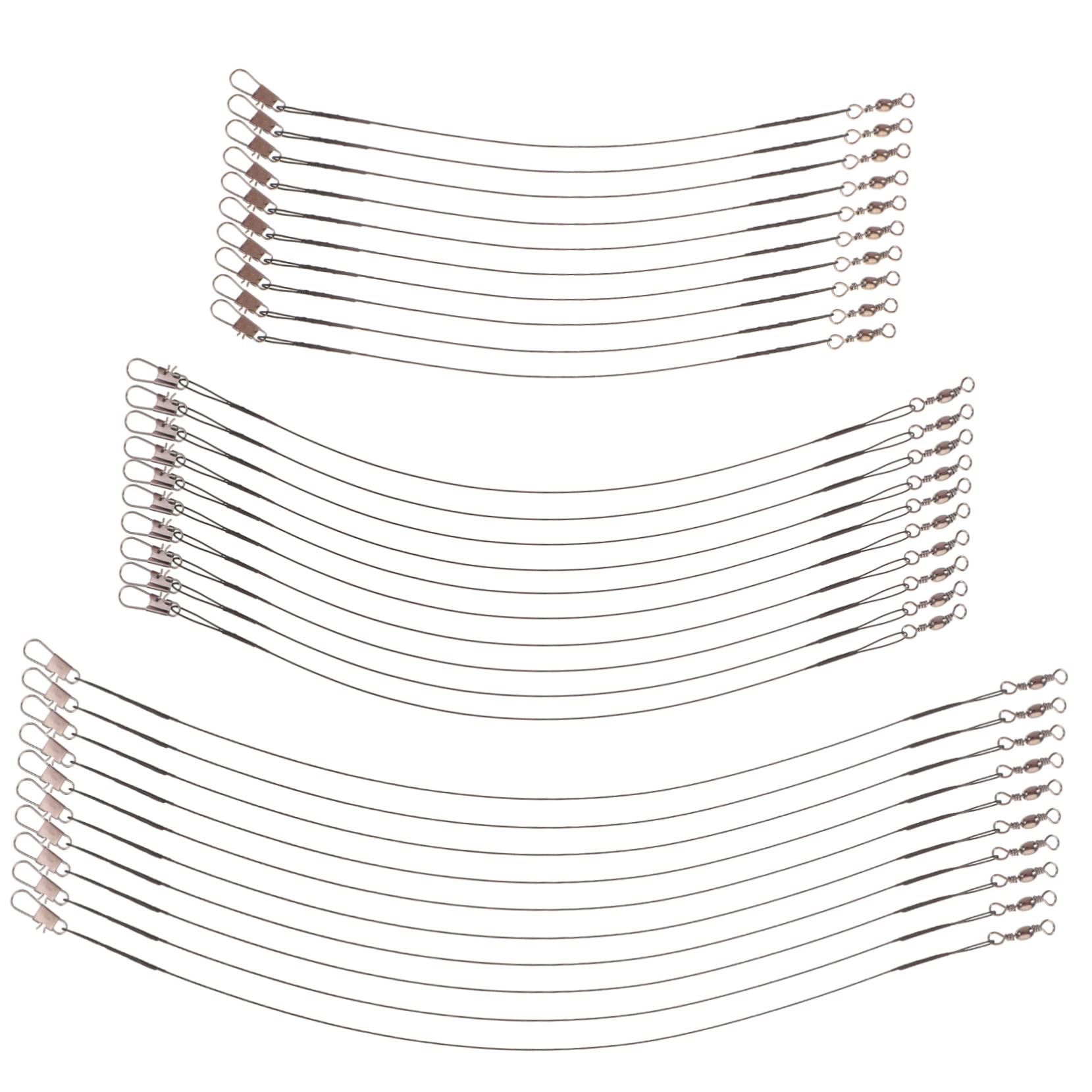 BESPORTBLE 5sets Fishing Line Fishing Lure Metal for Freshwater/Saltwater Strong Corrosion Resistance Portable 30pcs*5