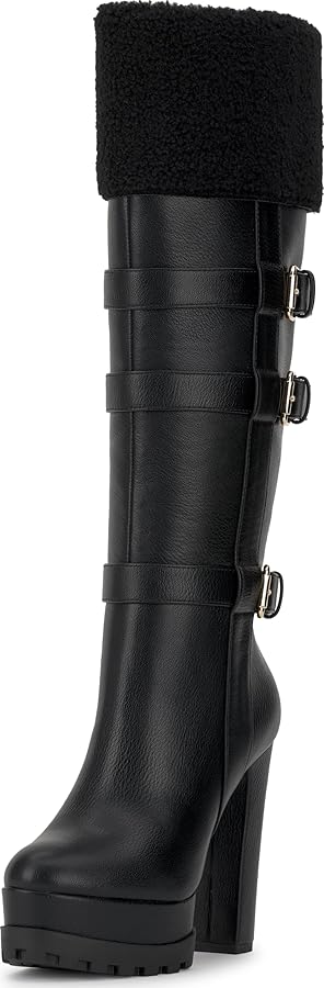 Amazon.com | Jessica Simpson Imerald Shearling Cuff Knee Boot