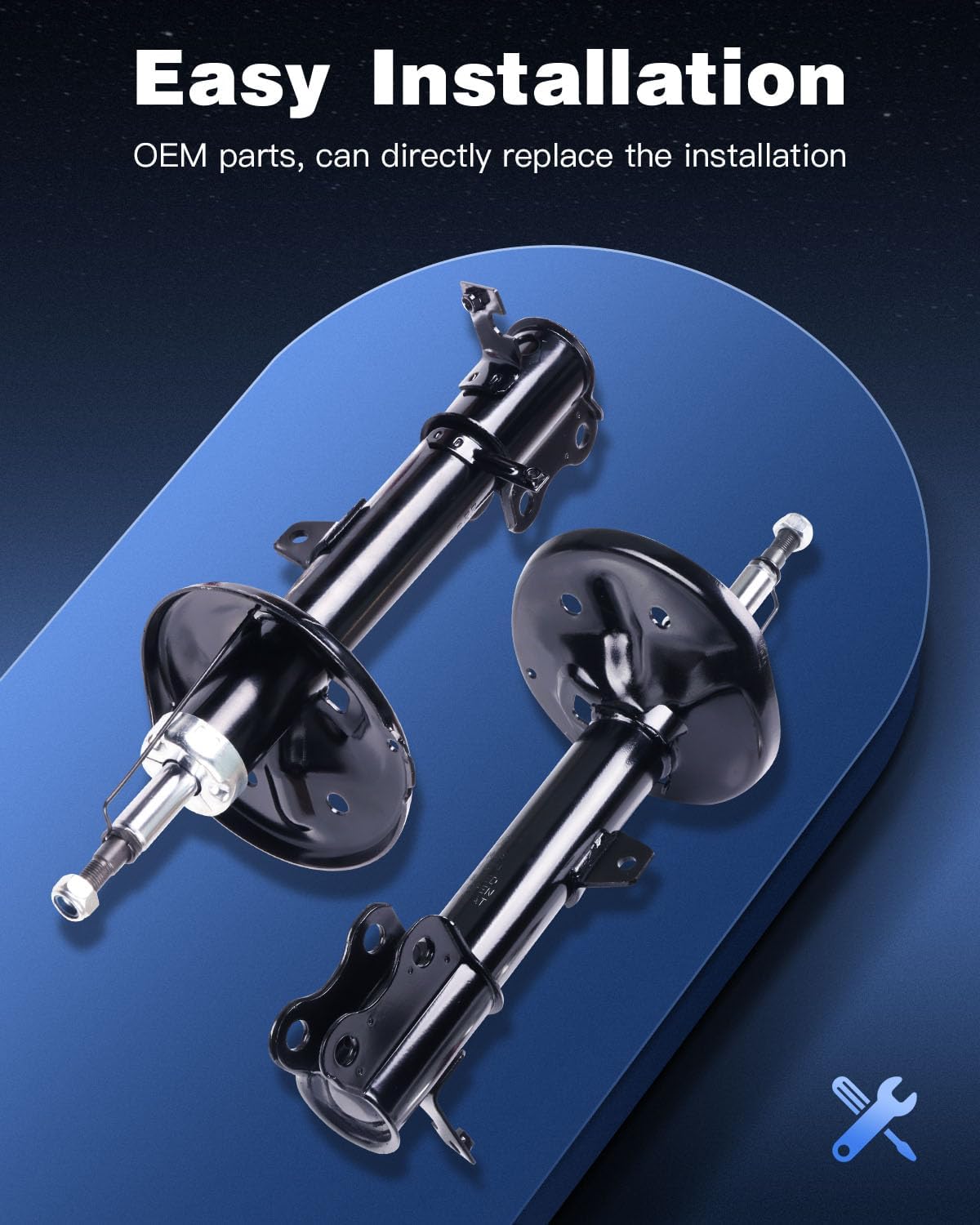 ECCPP shock Struts shock absorbers for 1999-2003 for Lexus RX300,2001-2003 for Toyota Highlander shock Struts for 334263 334264 Rear shocks